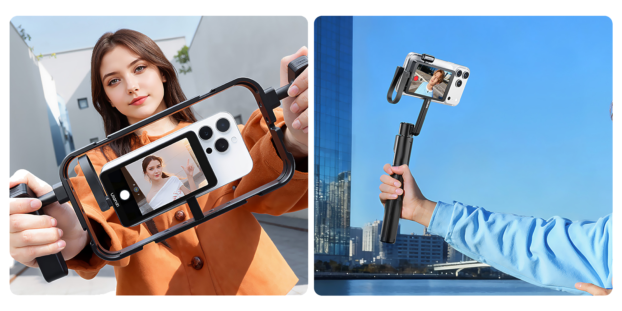 width=100% Monitor podglądowy Ulanzi VM1 do smartfona